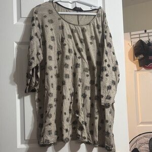 Penningtons Beige and Black Floral Tunic